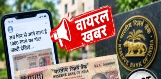 क्या बाजार में लौट रहा है 1000 रुपए का नोट? फैक्ट चेक में जानें वायरल खबर की सच्चाई 1000 Rupee Note Fact Check